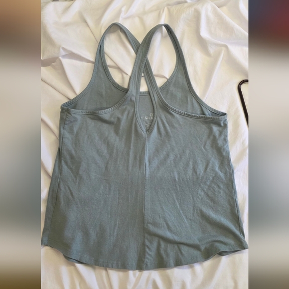 Under Armour Greenish Grey Logo Tank Top Size Medium - Picture 3 of 8